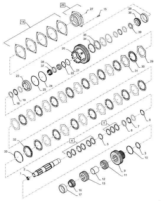 1286067C1 - Шайба 0,1мм толщ. фланца вала промежут. КПП диап. TGT8./Mg.